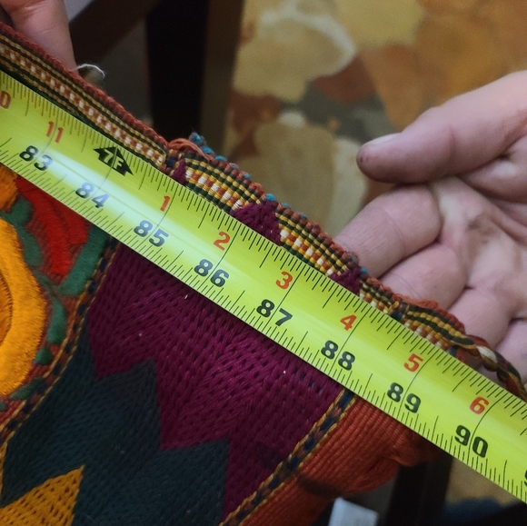 Mexican Embroidered Floral Table Runner - Picture 3 of 3